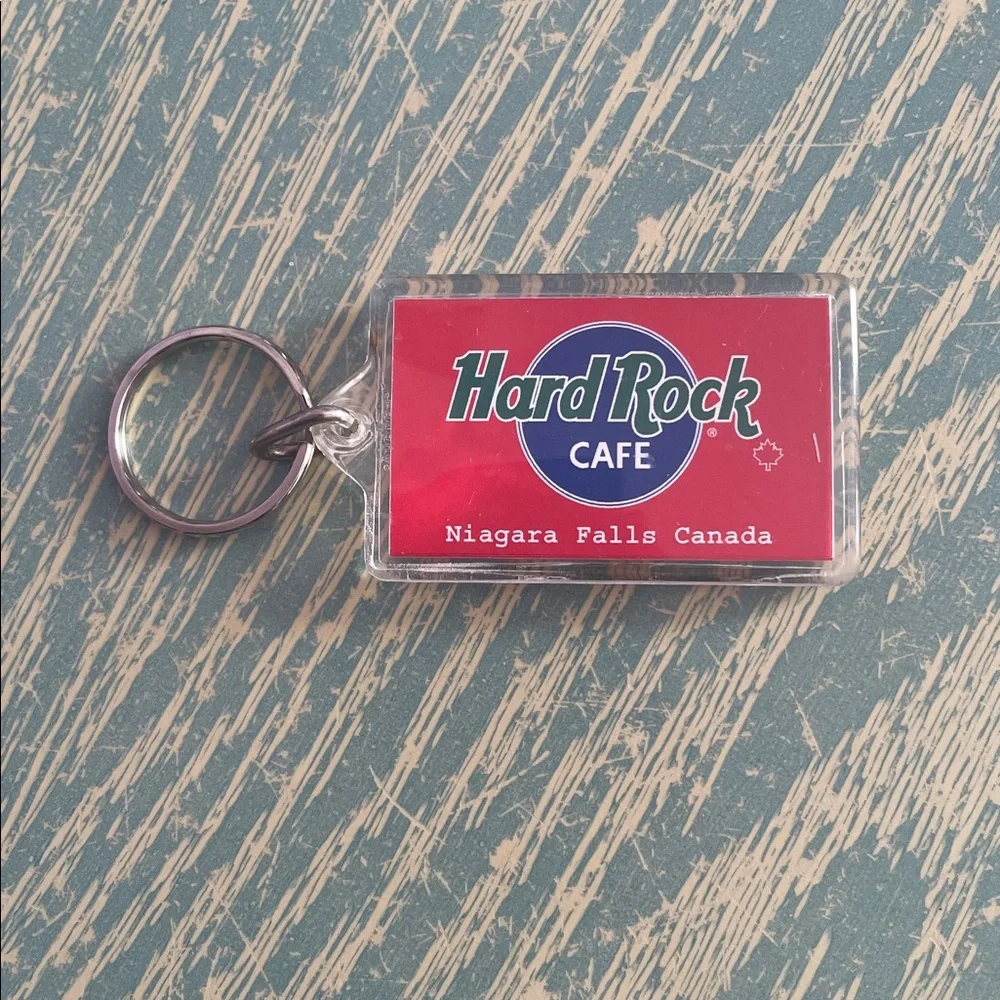 Vintage Hard Rock Cafe Niagara Falls Keychain Souvenir